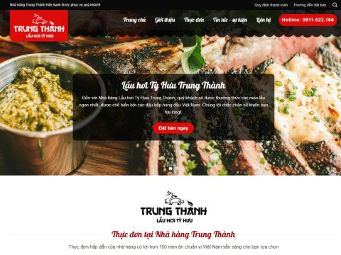 Theme wordpress nhà hàng 03