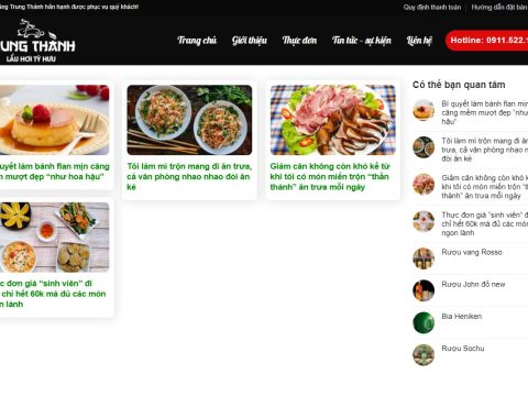 Theme wordpress nhà hàng 03