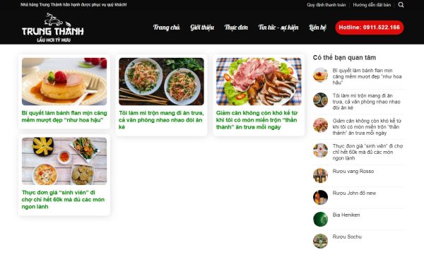Theme wordpress nhà hàng 03