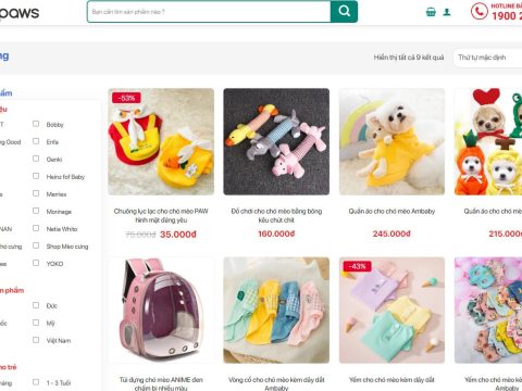 Theme wordpress bán dịch vụ thú cưng 1