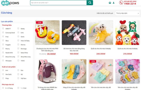 Theme wordpress bán dịch vụ thú cưng 1