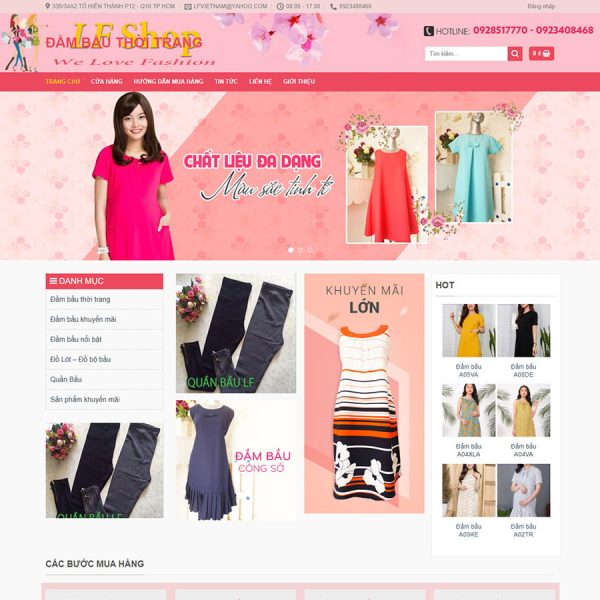 Theme wordpress thời trang nữ