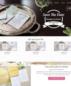 theme wordpress bán thiệp cưới