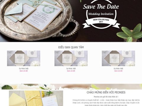 Theme wordpress bán thiệp cưới