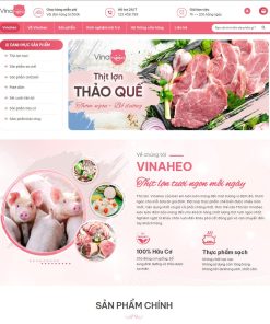 Theme wordpress bán thịt heo sạch