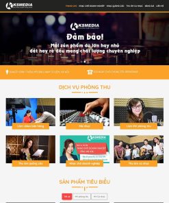 theme wordpress dịch vụ thu âm