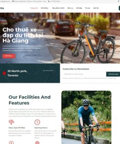 Theme wordpress cho thuê xe đạp