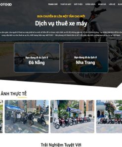 Theme wordpress cho thuê xe máy 01