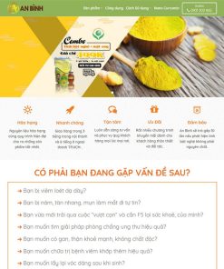 theme wordpress tinh bột nghệ