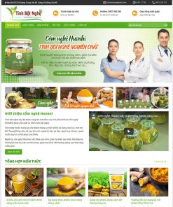Theme wordpress bán tinh bột nghệ