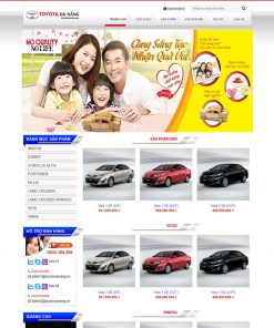 theme wordpress bán xe toyota