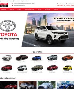 Theme wordpress bán xe toyota 02