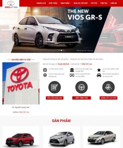 Theme wordpress bán xe toyota 03