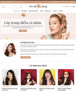 Theme wordpress dạy trang điểm