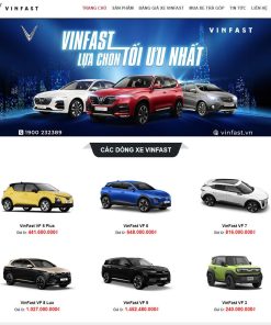 Theme wordpress bán xe vinfast