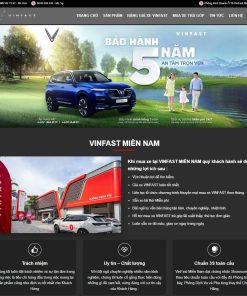 Theme wordpress bán xe vinfast 01
