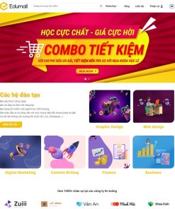 Mẫu web Bán khóa học - Có tích hợp học online - Quản lý khóa học ngay trên web