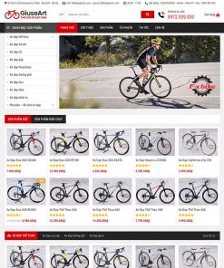 Theme wordpress flatsome bán xe đạp