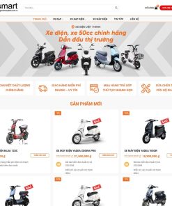 Theme wordpress bán xe điện