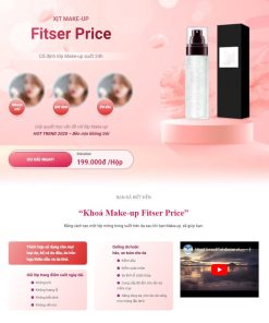 Theme wordpress landing page xịt makup