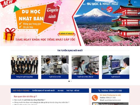 Theme wordpress công ty xuất khẩu lao động