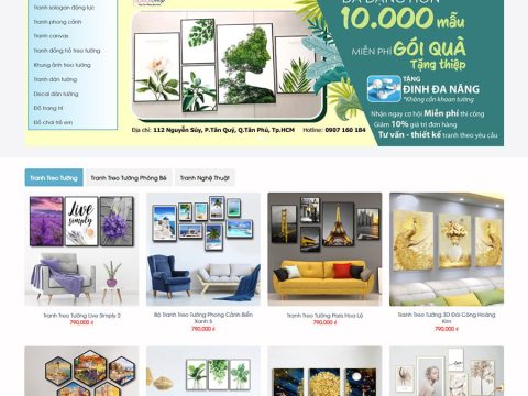 Theme wordpress Flatsome bán tranh
